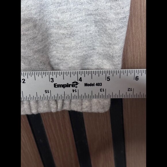 Christina Lehr Sweatpants 1 / S Womens Gray Fleece Pull On Joggers Supima Cotton - Picture 6 of 8